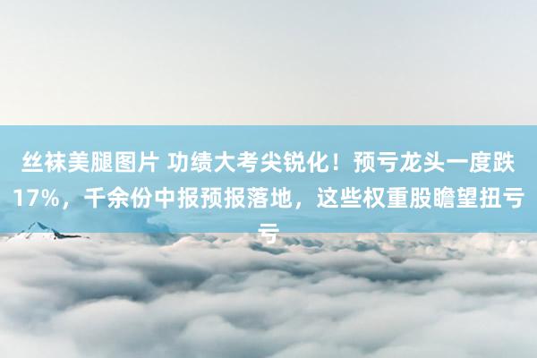 丝袜美腿图片 功绩大考尖锐化！预亏龙头一度跌17%，千余份中报预报落地，这些权重股瞻望扭亏