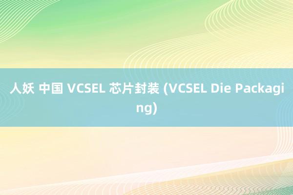 人妖 中国 VCSEL 芯片封装 (VCSEL Die Packaging)