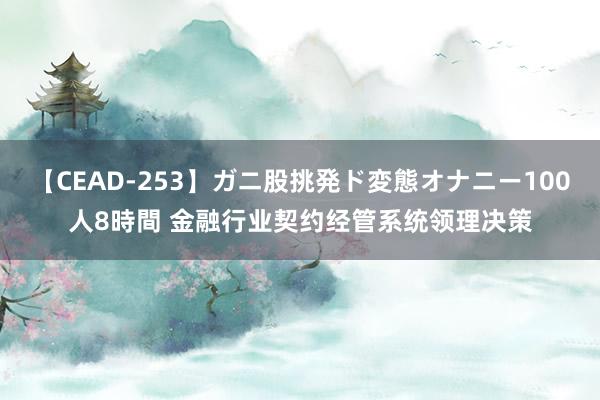 【CEAD-253】ガニ股挑発ド変態オナニー100人8時間 金融行业契约经管系统领理决策